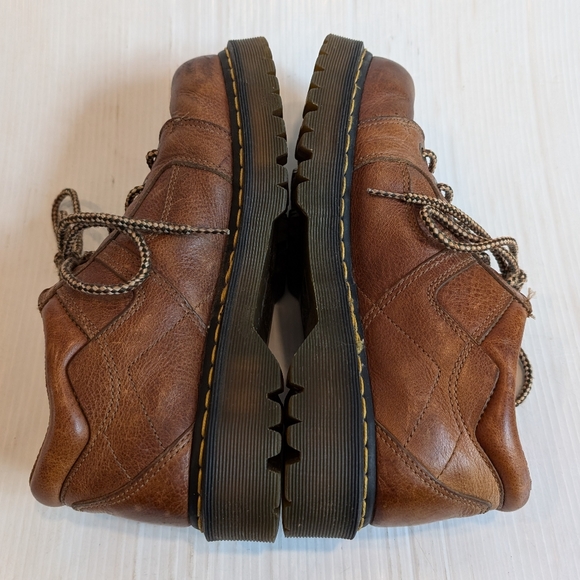 DOC MARTENS 9B08 Brown Leather Oxfords with Chunky Sole Size 9 UK - Picture 7 of 11